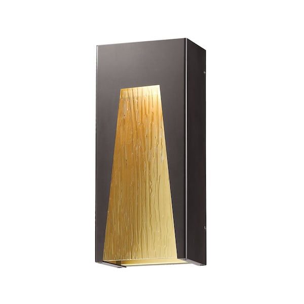 Z-Lite Millenial 1 Light Outdoor Wall Light, Bronze Gold & Chisel 561B-DBZ-GD-CSL-LED - main